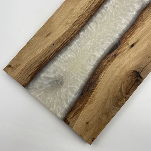 Deluxe White S1- Epoxi gyanta rusztikus tlgyfa vgdeszka