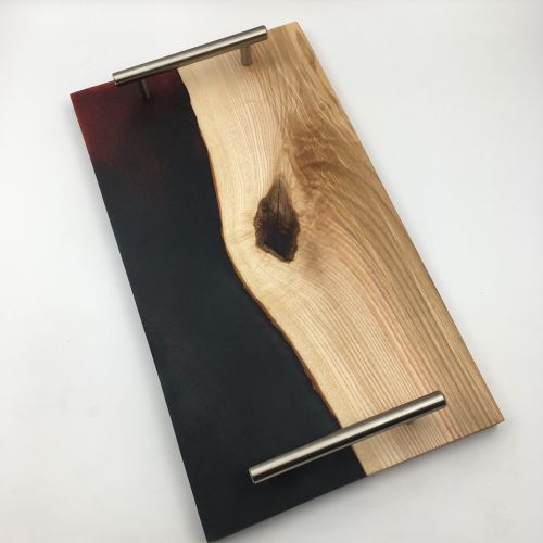 Red Fire - Epoxi gyanta tlgyfa tlal/serving board