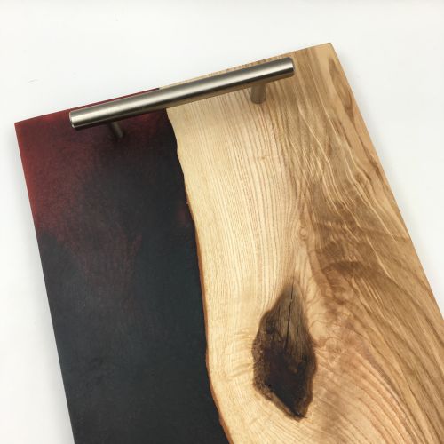 Red Fire - Epoxi gyanta tlgyfa tlal/serving board